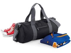 BagBase BG 140 Kulatá sportovní taška 52.0140 black/graphite grey