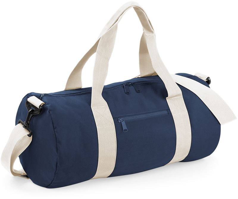 BagBase BG 140 Kulatá sportovní taška 52.0140 french navy/off white - Doplňky Sportovní doplňky Batohy a&nbsp;tašky
