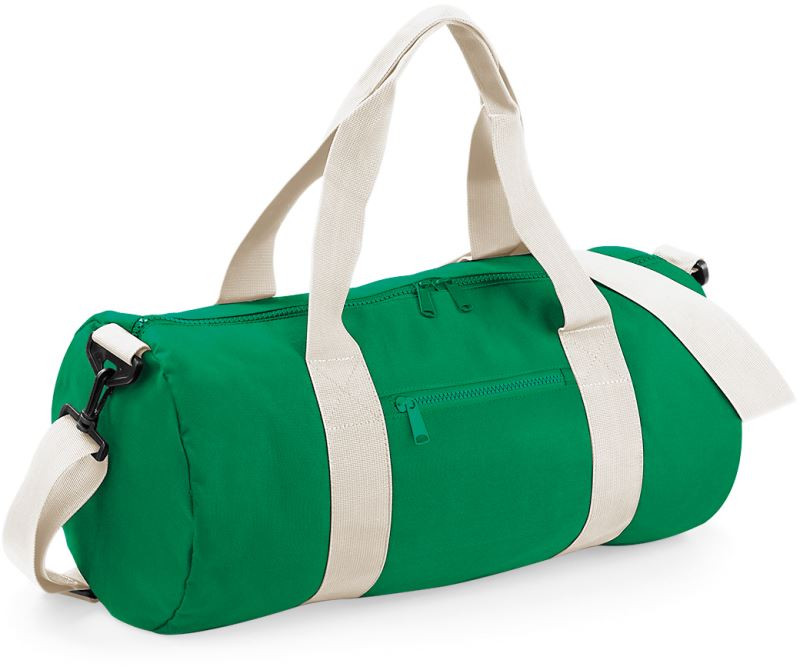 BagBase BG 140 Kulatá sportovní taška 52.0140 kelly green/off white - Doplňky Sportovní doplňky Batohy a&nbsp;tašky