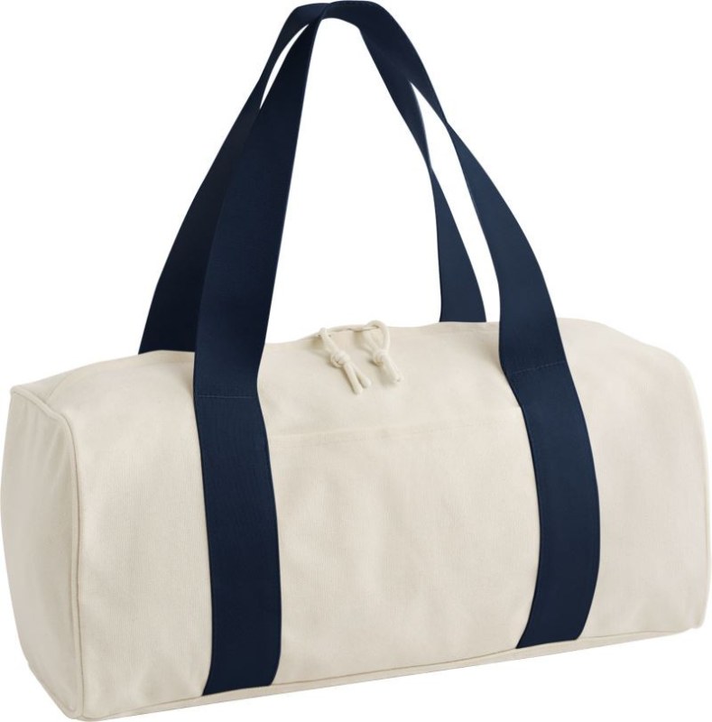 BagBase BG 676 Kulatá sportovní taška "Edit Duffle" 52.0676 natural/navy - Doplňky Sportovní doplňky Batohy a&nbsp;tašky