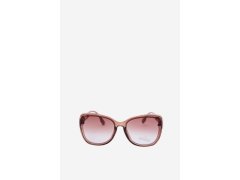 Dámské sluneční brýle typu cat-eye Růžové