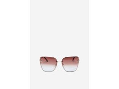 Bezrámečkové sluneční brýle typu cat-eye s&nbsp;UV filtrem 400 hnědo-modré