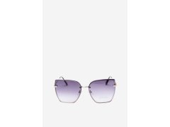 Bezrámové sluneční brýle typu cat eye s&nbsp;UV filtr 400 tmavě modré