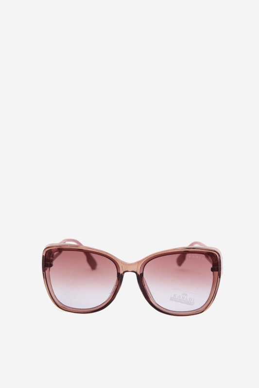 Dámské sluneční brýle typu cat-eye Růžové