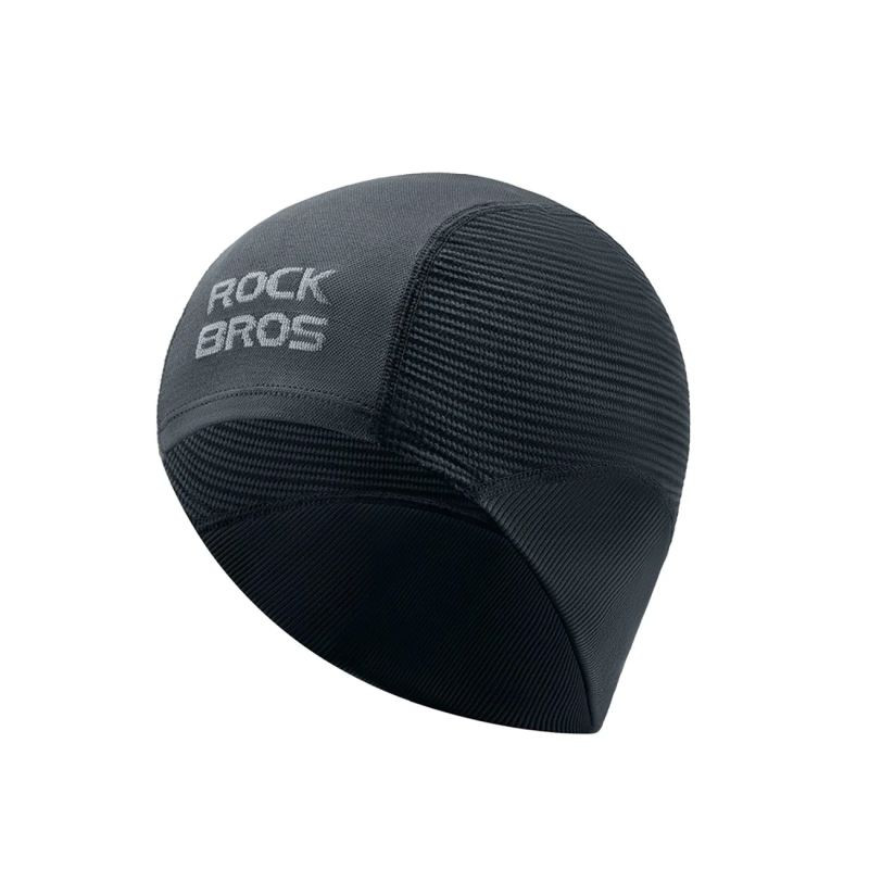 Cyklistická čepice Rockbros LF25956, pletená, bezešvá – černá