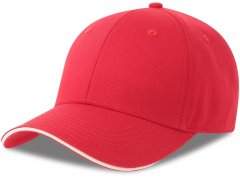 Atlantis Headwear Sport Sandwich-S 6 panelová sandwich kšiltovka 33.0275 red