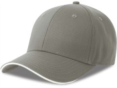 Atlantis Headwear Sport Sandwich-S 6 panelová sandwich kšiltovka 33.0275 grey