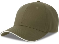 Atlantis Headwear Sport Sandwich-S 6 panelová sandwich kšiltovka 33.0275 olive