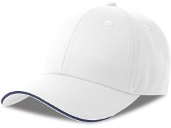 Atlantis Headwear Sport Sandwich-S 6 panelová sandwich kšiltovka 33.0275 white/navy