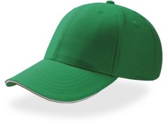 Atlantis Headwear Sport Sandwich 6 panelová baseball kšiltovka "Sport Sandwich" 33.0504 green/white