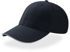 Atlantis Headwear Sport Sandwich 6 panelová baseball kšiltovka "Sport Sandwich" 33.0504 navy/white