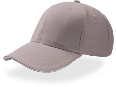 Atlantis Headwear Sport Sandwich 6 panelová baseball kšiltovka "Sport Sandwich" 33.0504 light grey/white