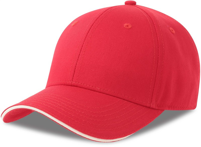 Atlantis Headwear Sport Sandwich-S 6 panelová sandwich kšiltovka 33.0275 red