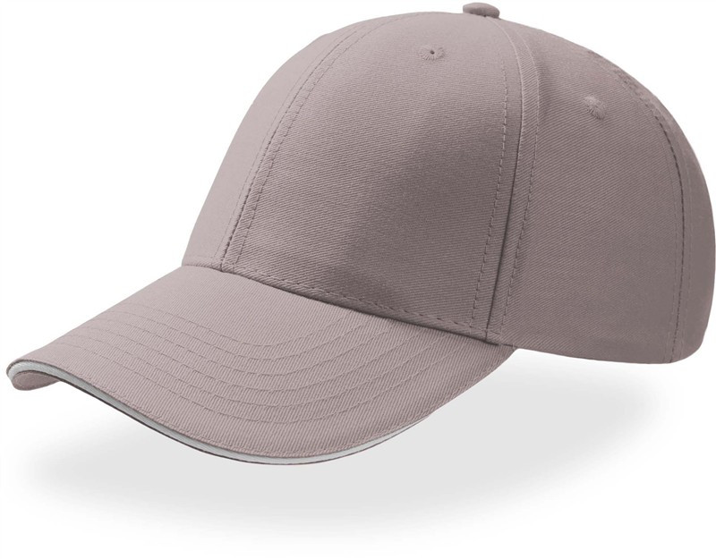 Atlantis Headwear Sport Sandwich 6 panelová baseball kšiltovka "Sport Sandwich" 33.0504 light grey/white - Doplňky Sportovní doplňky Kšiltovky