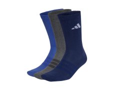 Ponožky adidas Cushioned Sportswear Crew 3P tmavě modré, šedé, modré KQ6762