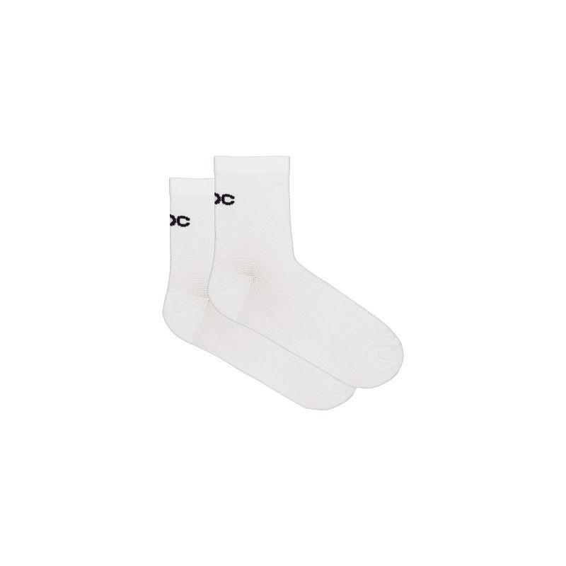 Cyklistické ponožky POC Cadence Road Air Socks, bílé