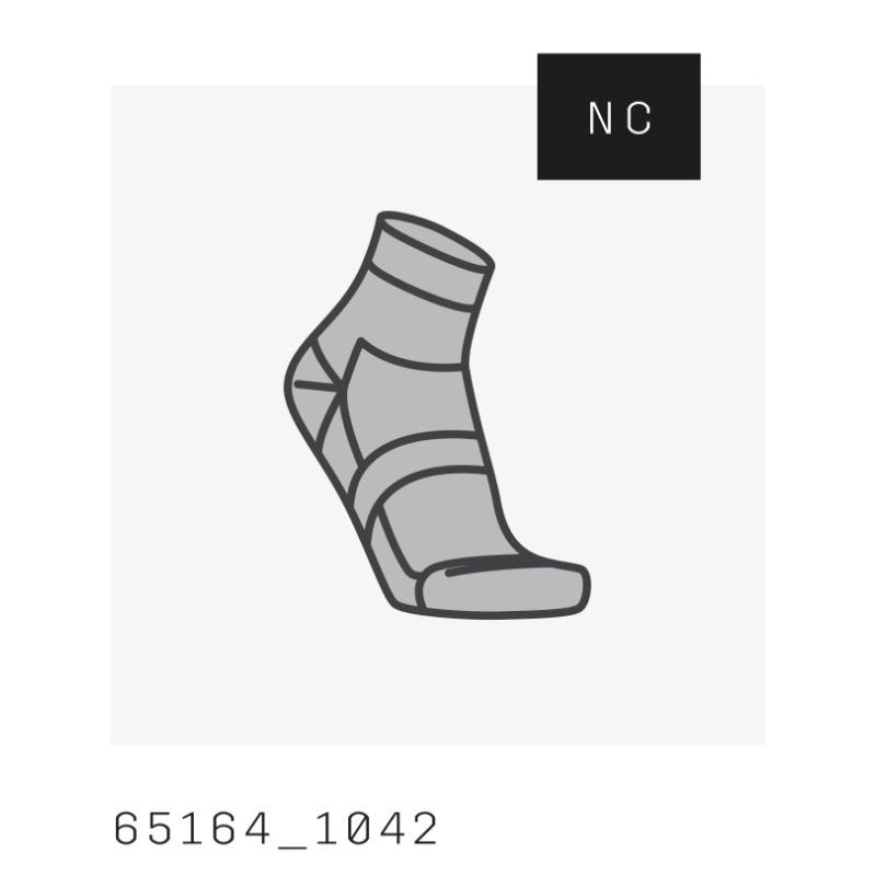 Cyklistické ponožky POC Cadence Road Short Sock, šedé