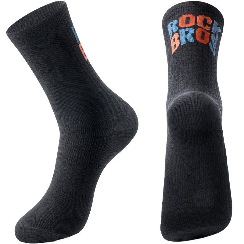 Sportovní ponožky Rockbros, černé, s nápisem M