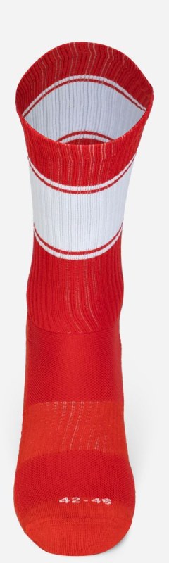 Mr. Socks L 05009 Sportovní ponožky "Ballersocks Classic" 88.5009 red/white