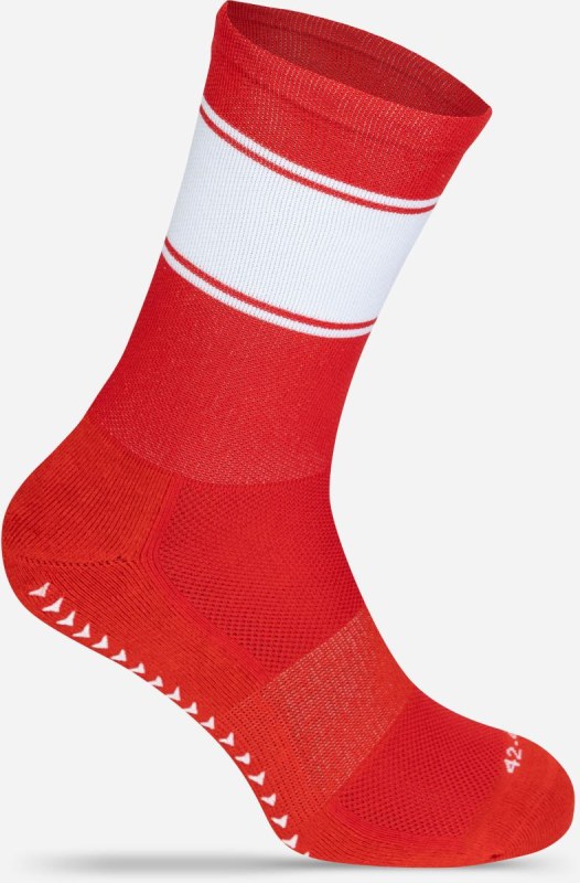 Mr. Socks L 05010 Sportovní ponožky "Ballersocks Light" 88.5010 red/white