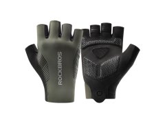 Rockbros cyklistické rukavice jaro/léto/podzim, krátké prsty, velikost: XL - zelené
