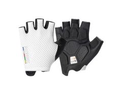 Cyklistické rukavice Rockbros TLS004 ROAD TO SKY, krátké, s tlumicím efektem, velikost S – bílé