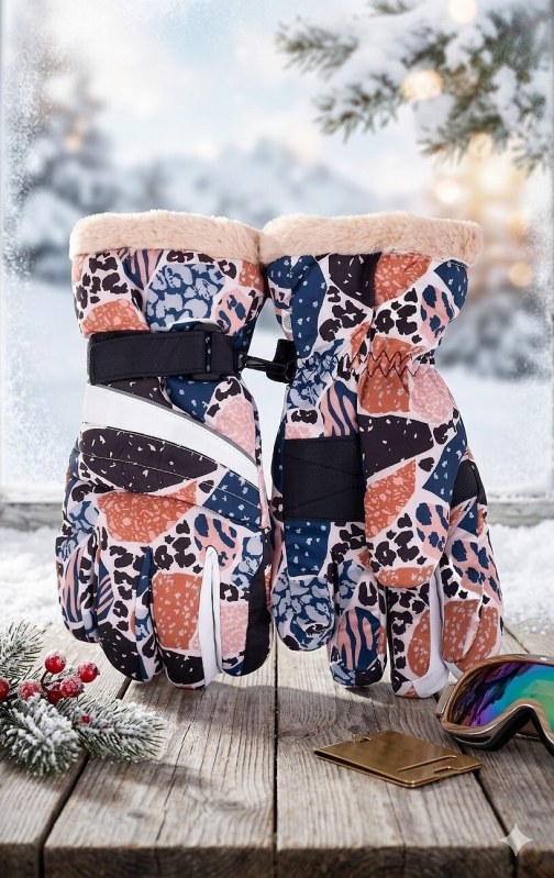 Lyžařské rukavice YOCLUB REN-0257K - Doplňky Sportovní doplňky Rukavice