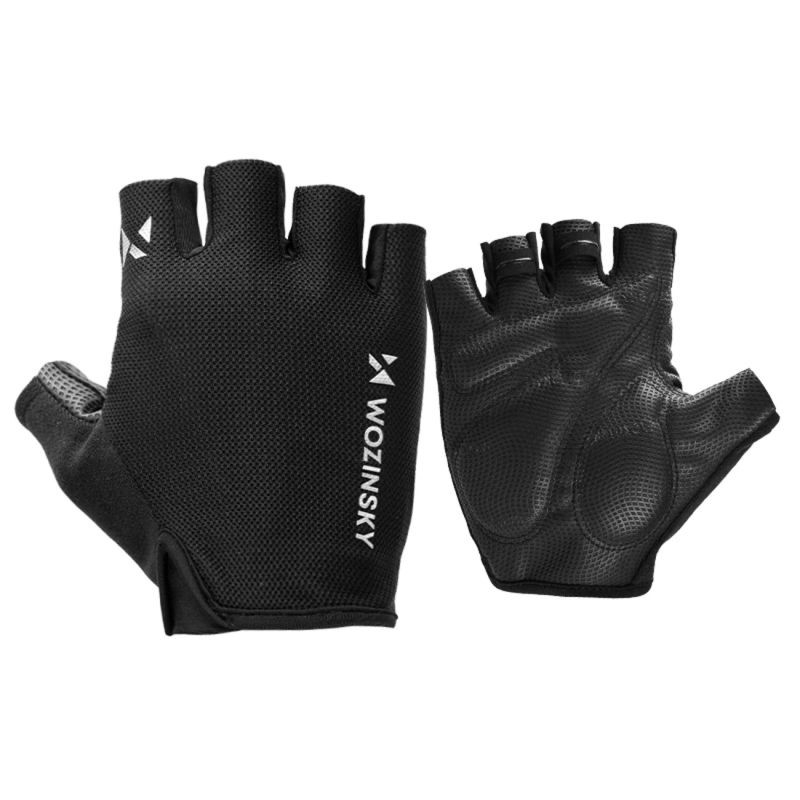 Cyklistické rukavice Wozinsky WRR-01M velikost M - černé