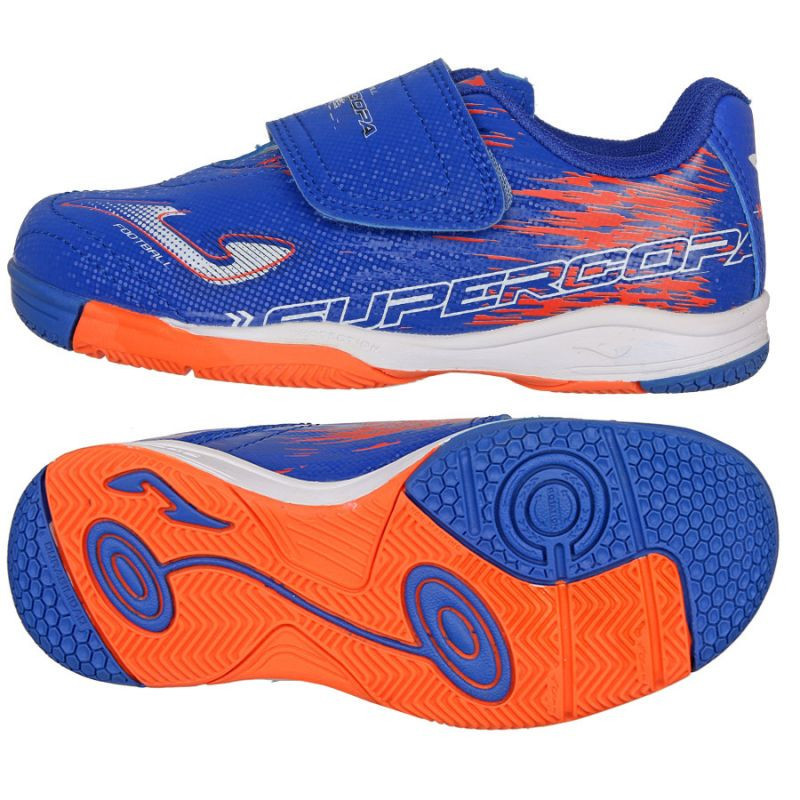 Dětské kopačky Super Copa 2305 IN Jr SCJS2305INV Modro-oranžová - Joma - Pro děti boty