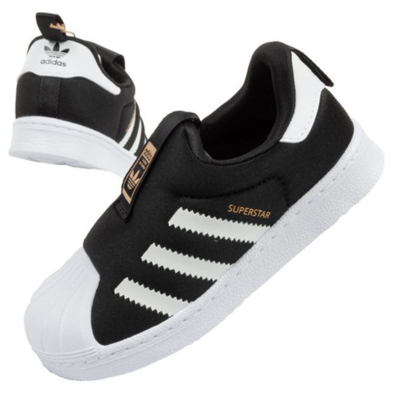 Dětské sportovní boty Superstar Jr S82711Černá s bílou - Adidas - Pro děti boty