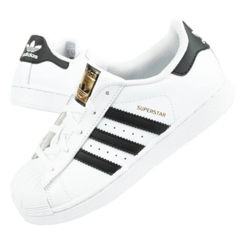 Dětská sportovní obuv Superstar W BA8378 Bílá s&nbsp;černou - Adidas - Pro děti boty