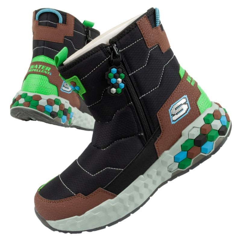Skechers Jr Sněžnice 402216L/BKBR - Pro děti boty