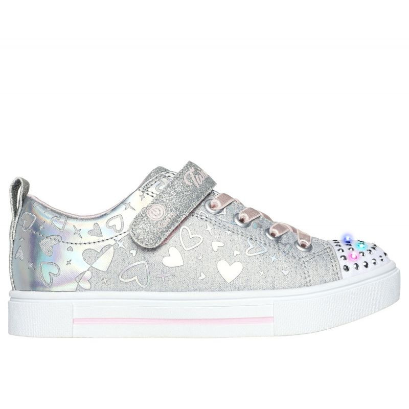 Boty Skechers Led Heather Charms Jr 314787L GYSL - Pro děti boty