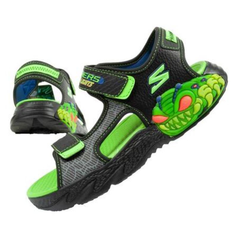 Sandály Skechers Jr 400614L/BKLM - Pro děti boty