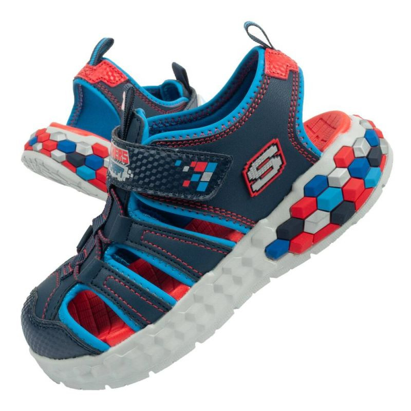 Sandály Skechers Jr 402213L/NVRD - Pro děti boty