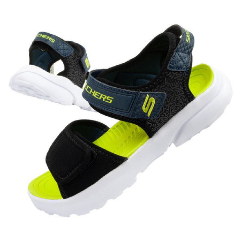 Sandály Skechers Jr 406512L/BKLM - Pro děti boty