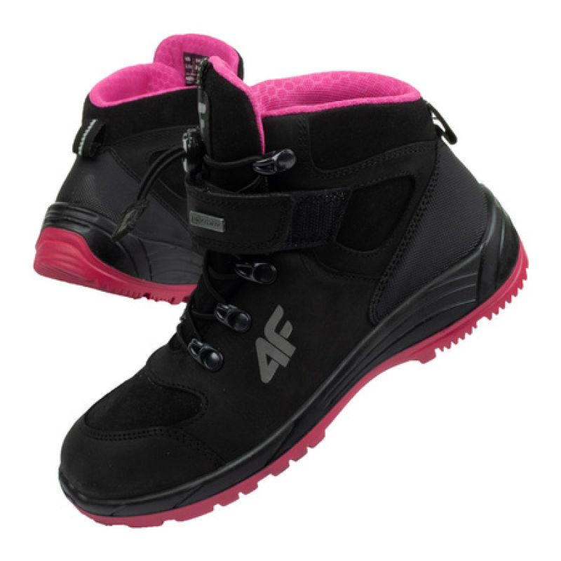 Dětská treková obuv HJZ21-JOBMW251 černá - 4F - Pro děti boty