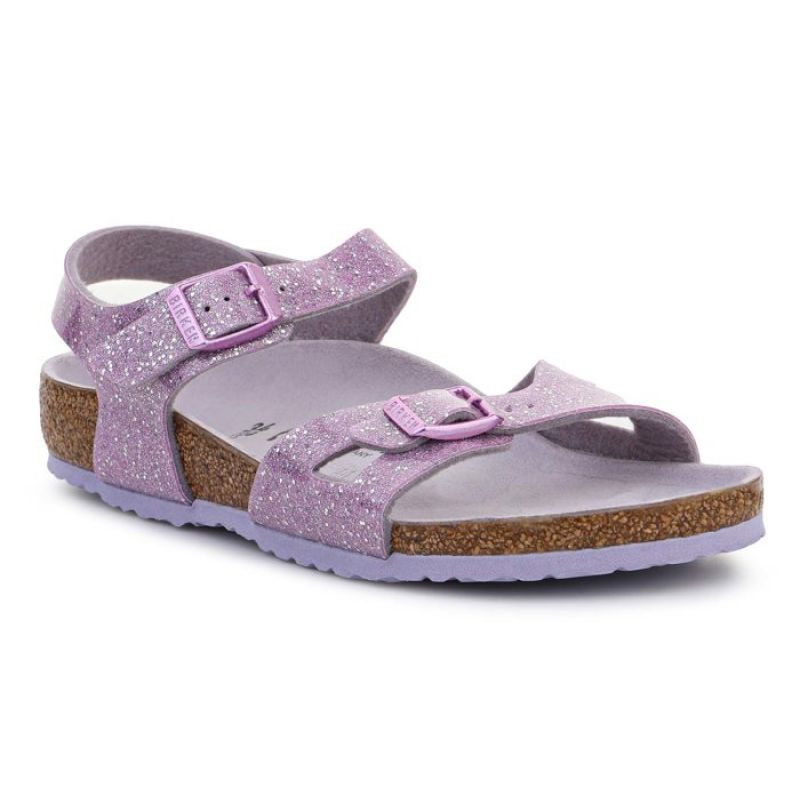 Dětské sandály Birkenstock Rio 1022169 Cosmic Sparkle Lavender - Pro děti boty