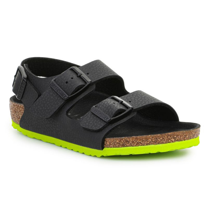 Birkenstock Milano Kinder sandály 1022129 Desert Soil Black Lime - Pro děti boty