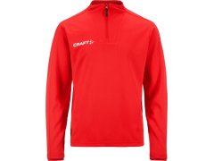 Craft Teamwear Evolve 2.0 Half Zip Jr Dětská tréninková bunda s&nbsp;1/4 zipem 82.4764 bright red