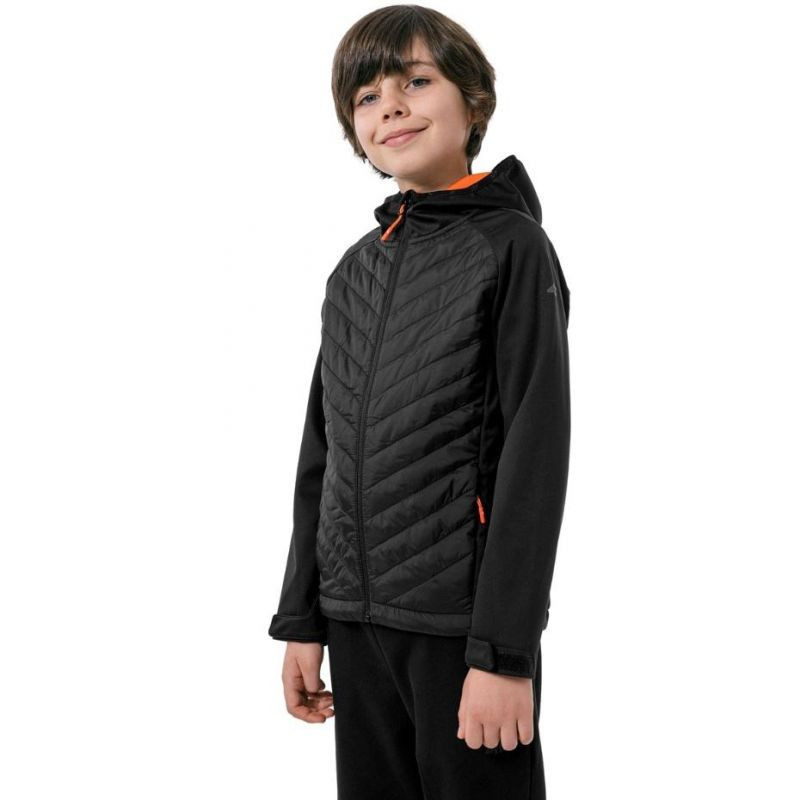 Chlapecká softshellová bunda Jr HJZ22 JSFM002 20S černá - 4F - Pro děti bundy