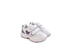 Dětská sportovní obuv na suchý zip Big Star KK374022 Bíle