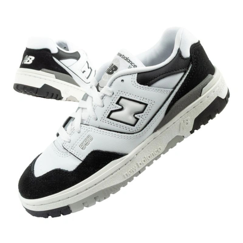 New Balance 550 sportovní boty mládež kožené tenisky módní černé bílé dětské