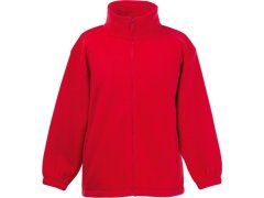 Fruit of the Loom Kids Outdoor Fleece Dětská fleecová bunda 16.2511 red