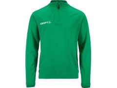 Craft Teamwear Evolve 2.0 Half Zip Jr Dětská tréninková bunda s 1/4 zipem 82.4764 team green