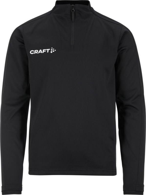 Craft Teamwear Evolve 2.0 Half Zip Jr Dětská tréninková bunda s 1/4 zipem 82.4764 black