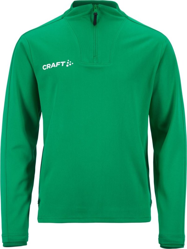 Craft Teamwear Evolve 2.0 Half Zip Jr Dětská tréninková bunda s&nbsp;1/4 zipem 82.4764 team green - Pro děti pro děti bundy