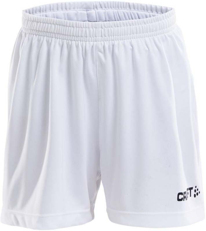 Craft Teamwear Squad Go Short Solid Jr Dětské sportovní kraťasy 82.5586 white - Pro děti pro děti kraťasy