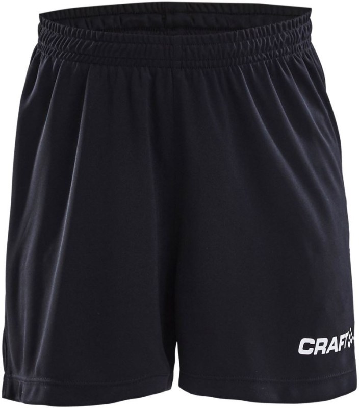 Craft Teamwear Squad Go Short Solid Jr Dětské sportovní kraťasy 82.5586 black - Pro děti pro děti kraťasy