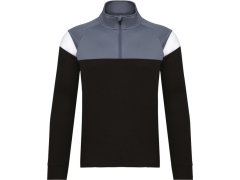 Kariban ProAct PA 388 Dětská tréninková mikina s 1/4 zipem 20.P388 black/sporty grey